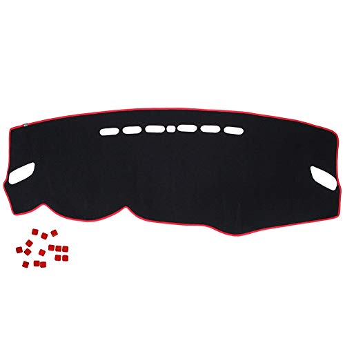 Yctze Alfombrilla del salpicadero del coche, Cubierta del salpicadero Alfombrilla de fotofobia Luz de la alfombra Evite la almohadilla Apto para...