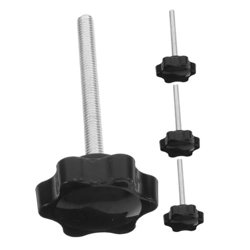 WRITWAA 4 Piezas Pomos Estrella Rosca con Junta Tornillos Ajustables para Reposabrazos y Plataforma de Andador Accesorios Duraderos para Silla de Ruedas y Repuestos de Andadores