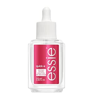 Essie Top Coat quick-e, Schnelltrocknungstropfen mit Pipette, Schutz und Glanz, Transparent, 13 ...