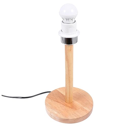 Socle lumineux en bois E27 au design noble et stable à fond plat