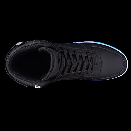 DIYJTS Kids LED Light Up Shoes, Fashion High Top LED Sneakers USB Rechargeable Glowing Luminous Shoes for Boys Girls Toddler Child4