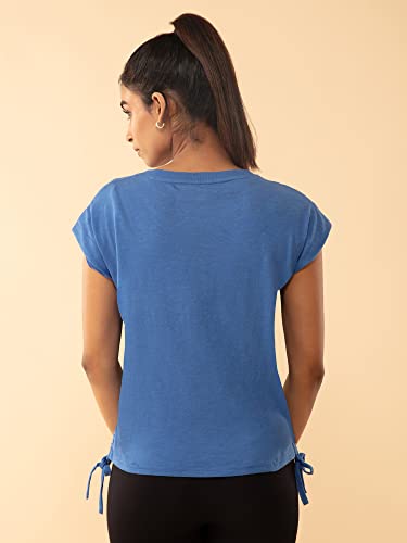 Image of NYKD Everyday Short Sleeves Cotton T-Shirt for Women Stylish Active /Gym Wear - NYAT240