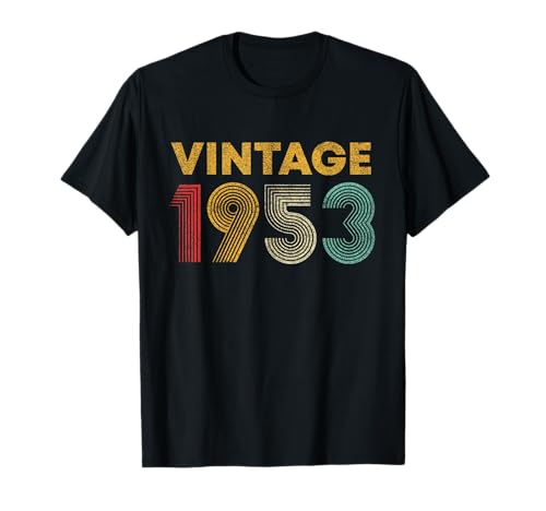 Vintage 1953 Regalo 69 años Cumpleaños Hombre Mujer Camiseta