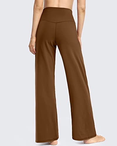 Image of Promover Wide Leg Pants Woman Yoga Pants with Pockets Stretch Loose Casual Lounge Sweatpants Petite /Regular /Tall