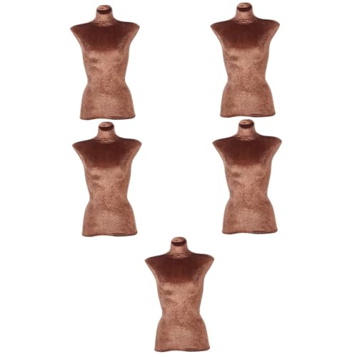 Hohopeti 5pcs Body Mannequin for Clothes Female Mannequin Cloth Cover Mode Half Body Cover Stain Resistant Velour