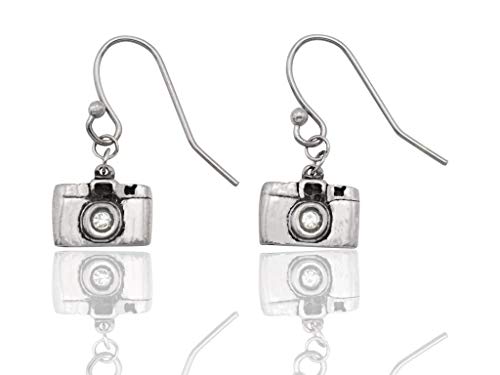 Quan Jewelry Cute Vintage Camera Miniature Jewelry For Women, Photography Gifts (Earrings) #TOP5