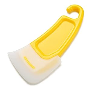 SoeKewo KM-1124 Scraper Kitchen Silicone Spatula Heat Resistant Cleaning Stain Removal Before Washing Dishes Yellow