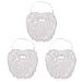 BESTOYARD 3pcs Papá Noel Disfraz Barba Blanco Santa Barba Papá Noel Cubierta Accesorios Navidad Foto Requisiten