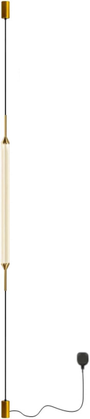 Linear Floor to Ceiling Lamp LED Plug in Bedside Pendant Light