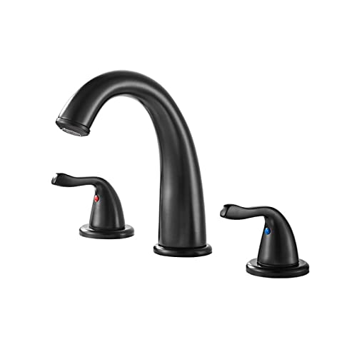Mélangeur de lavabo trois trous en finition nickel brossé - 4