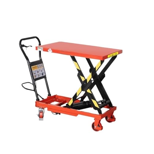 Lastenaufzug für zu Hause Manueller Hydraulischer Hebebühnenwagen, Mobiler Kleinlift, Scheren-Pritschenwagen(Klein)