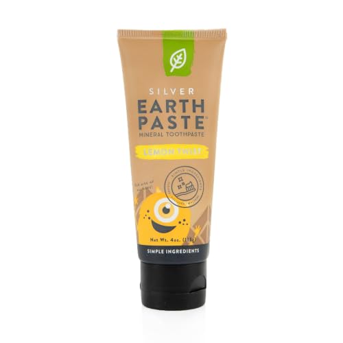 Redmond Earthpaste - Natural Non-Flouride Toothpaste, LemonTwist, 4 Ounce Tube (1 Pack)