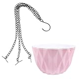 SEWACC Automatischer Selbstbewässernder Hängeblumentopf aus Kunststoff Praktische Blumenschale für Balkon und Zimmer Pflegeleichter Pflanzenkorb mit Wasserspeicher