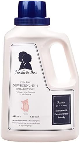 Noodle & Boo Newborn 2-in-1 Baby Shampoo and Body Wash, Tear-Free, Hypoallergenic, Baby Bath Essentials, Moisturizing, pH-Balanced, Vitamin-Enriched, Pediatrician-Tested