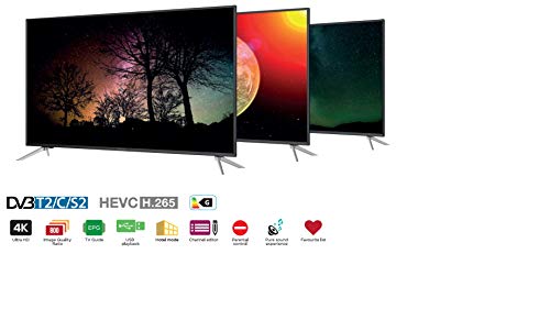 STRONG SRT43UC4013 43“ (108 cm) Ultra HD 4K LED Fernseher mit Triple Tuner (HDTV, HDMI, USB, EPG, CI+, Hotel Modus, DVB-T/T2/C/S2, Freenet), schwarz STRONG SRT43UC4013 43“ (108 cm) Ultra HD 4K LED Fernseher mit Triple Tuner (HDTV, HDMI, USB, EPG, CI+, Hotel Modus, DVB-T/T2/C/S2, Freenet), schwarz