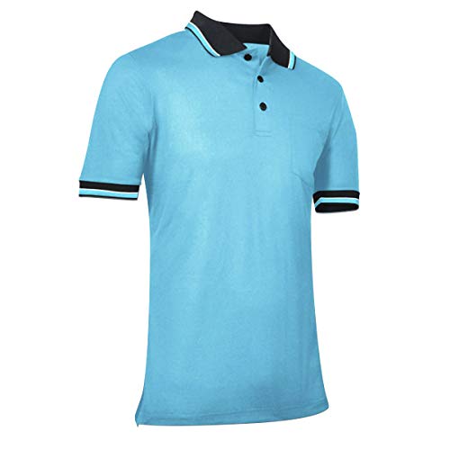 CHAMPRO Baseball/Softball Umpire Polo Shirt - Polyester, Adult X-Large, Light Blue