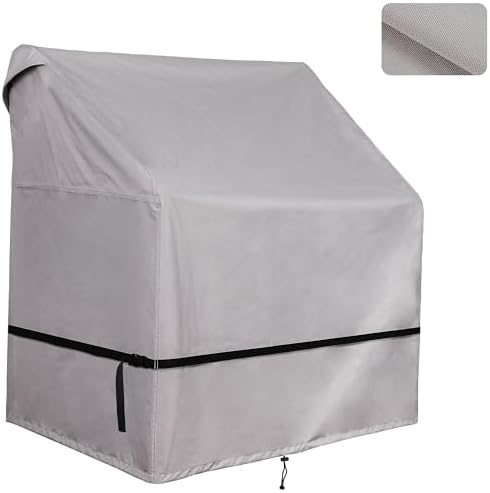 900D Boat Center Console Cover for Outdoor Storage with Large Air Vents, Windproof Strap, Waterproof Seam Strips - Heavy Duty & Anti-UV and Durable
