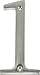 Distinctions by Hillman 843321 4-Inch Brushed Nickel Flush-Mount House Number 1