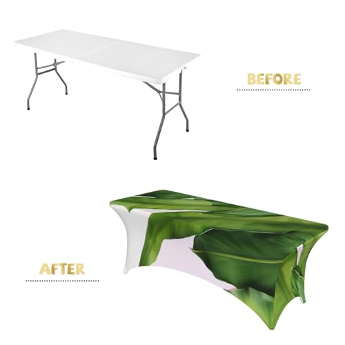 Nappe pour table 1,8m extensible lavable motif tropical fête