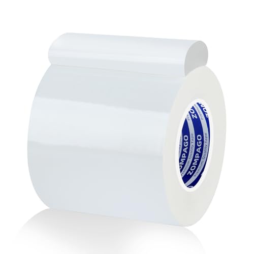 Image of ZOMPAGO White Duct Tape Heavy Duty, 2.4in x 66FT, Tearable Strong Adhesive Waterproof Seal Tape for Indoor Outdoor Use, Multi Purpose for Packaging, Bundling, Repairs, Carpet Seaming, Crafts