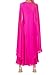 Aisbei Women's Elegant One Shoulder Dress Cape Sleeve A-Line Flowy Dress Mesh Evening Gowns Party Wedding Formal Maxi Dresses-Hot Pink XS