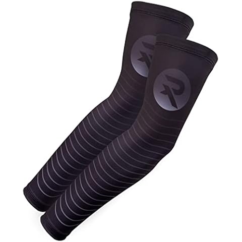 Raquex Sport Arm Compression Sleeves - Set of 2 Anti Slip Compression Sleeves for Arms - Lower & Upper Arm Compression & Elbow Support - 5 Colours (Black, Small) Cover