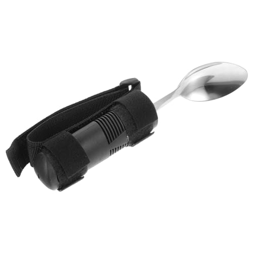 Beaupretty Weighted Utensils for Elderly Adaptive Utensil Set Non-Slip Handles Silverware for Disabled People