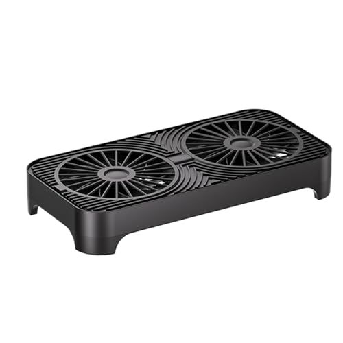 Base de refrigeración de enrutador WLAN con soporte antideslizante silencioso de color negro