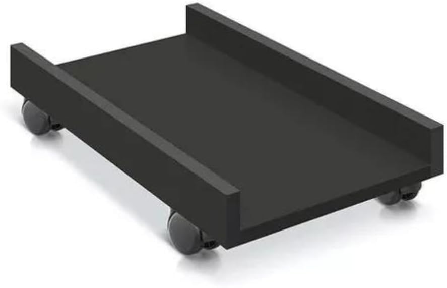 UniArt Heavy Duty Wooden CPU Trolley Tower Stand with Wheels for Computer PC (25 L x 40 W x 11 H cm, Wenge)