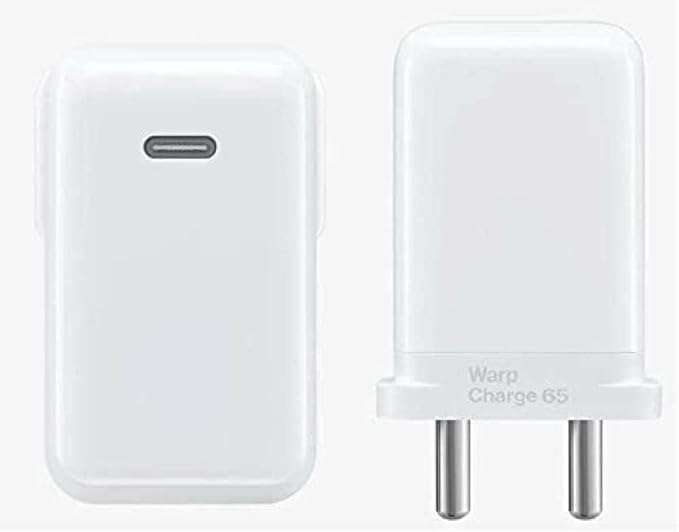 Image of Original 65W Type Ctoc Charger Compatible with Oneplus 12R 12 11R 11 10 Pro 10 /10T /10R /9Rt /9 Pro|Ce 4 /Ce 3 /Ce 2 / Ce 4 Lite, Ce3 Lite /Nord 3 /2 (Cable & Adapter), White