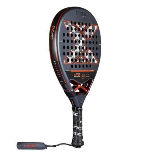 Image of Padel Racket AT10 Genius 18K Alum by Agustin Tapia 2025 | Luxury Teardrop Pala Padel | Enhanced EOS Flap & NOX Custom Grip Technology Dual Texture Spin Control Advanced paddle racket Elite Performance