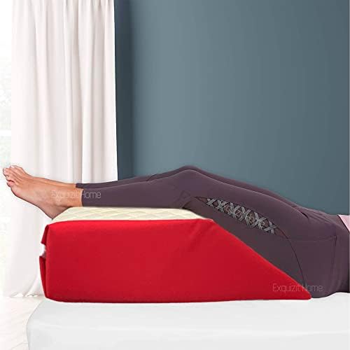 Leg Elevation Memory Foam Pillow with Removeable, Washable Cover