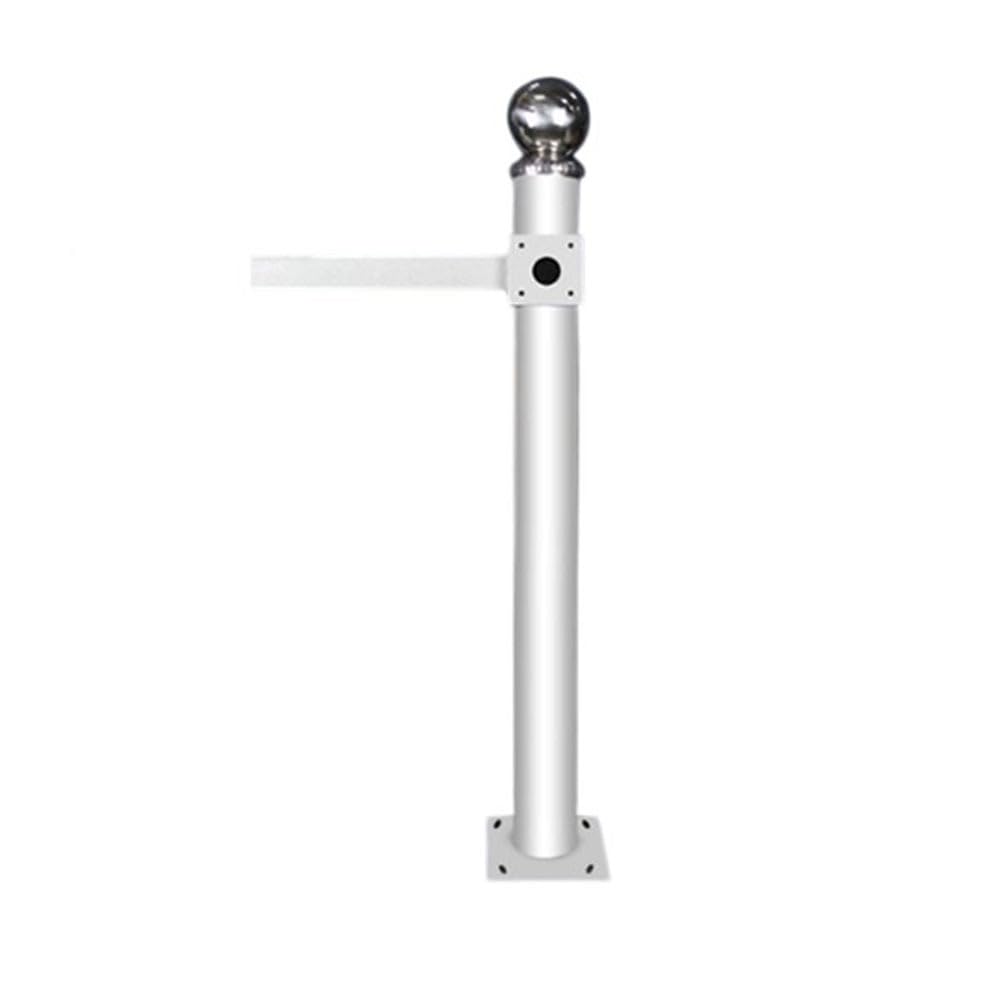 Este Soporte para cámara de vigilancia, Soporte Universal para Pared y Techo para cámaras Domo, Poste de Metal Resistente a la Intemperie, Longitud Ajustable de 100 cm.