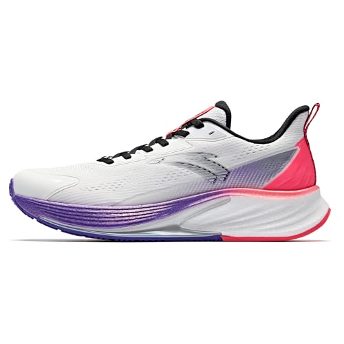 Best Rain Running Shoes: Stay Dry on Your Runs 11 ANTA Men’s Rocket6 Running Shoes Cushioning Comfortable Breathable Athletic Workout Gym Cross Trainer Sports Sneakers, White/Purple, 10