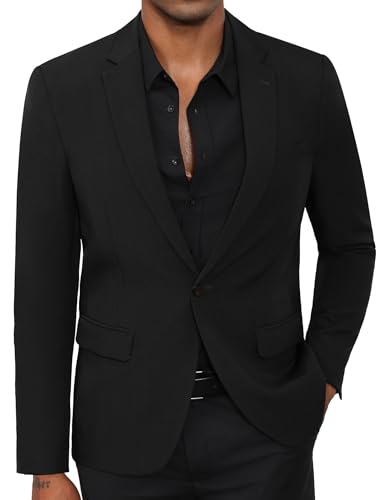 Men's Causal Blazer Sport Coats, Lightweight Business Suit Jacket for Men One Button Regular Fit Mens Blazer Jacket