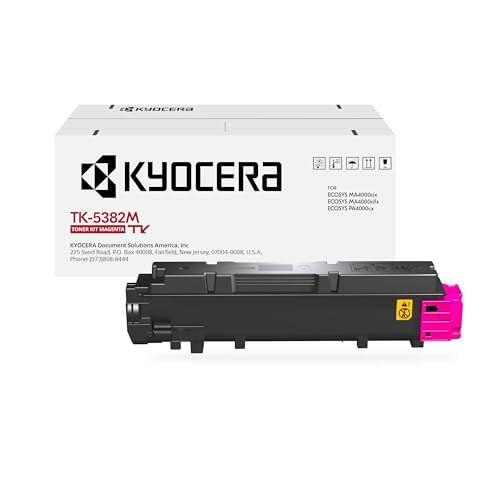 Image of KYOCERA TK-5382M Magenta Toner Cartridge for ECOSYS MA4000cifx / MA4000cix / PA4000cx Model Laser Printers (1T02Z0BUS0)