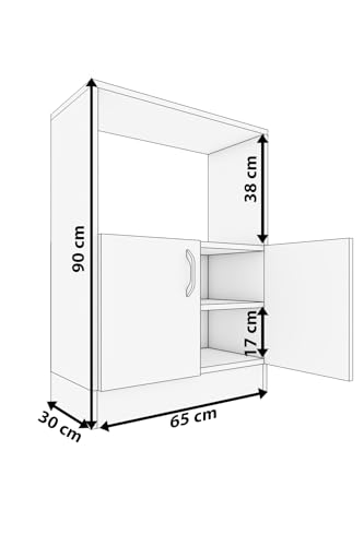 Bloc de cuisine Moka Park pour aménager un coin café de 65 cm - 3