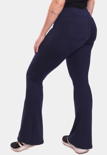 CALÇA FLARE COM BOLSO TRASEIRO