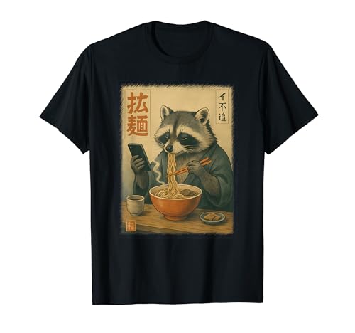 Japanese Grumpy Raccoon Ramen Kawaii Noodle Mood T�V���c