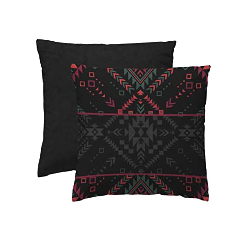 Cojín Velvet ÉTNICO Negro con Relleno, 45x45 cm Cover