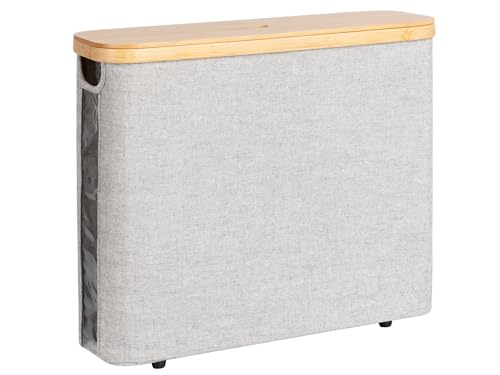 StorageWorks Toilet Paper Storage with Bamboo Lid, Toilet Paper Holder