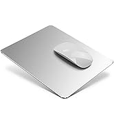 VAYDEER マウスパッド アルミ ゲーミング マウスパッド ハード 超薄型 両面使用 滑り防止と防水設計 シルバー (20*17*0.25cm)