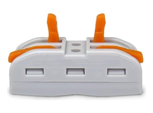 Kit 10 Peças Conector Emenda Rápida 2 Vias (Cinza)