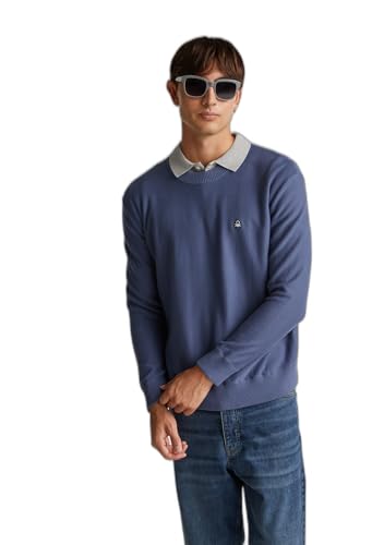 Maille G/C M/L Benetton bleu large idéal pour le bureau