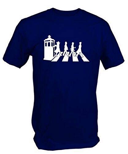 6 TEE NINERS - T-Shirt Gallifrey Road Manche Courte - XXL, Bleu