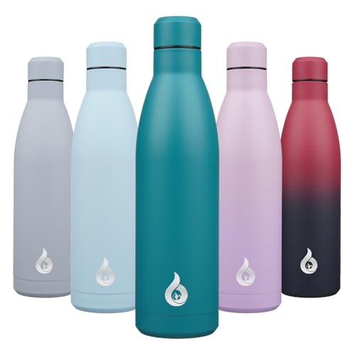 BJPKPK 25oz Insulated Stainless Steel Water Bottles Reusable Metal Travel Sports Water Bottle Keep Cold and Hot,Laguna