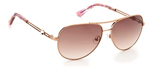 Juicy Couture Women's Female Sunglasses Style JU 616/G/S Aviator, Red Gold/Brown Gradient, 58mm, 14mm2