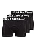 Jack und Jones Herren 3 Pack Unterhose Boxershorts Übergröße Schwarz 5XL