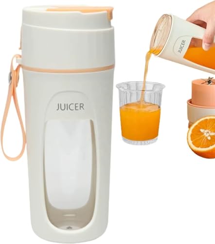 Leo Life Style Portable Juice Blender Bottle, Mini Mixer, Small Juicer, Cordless, Smoothie, Crushing Ice, Fruits and Vegetables, Multi-Purpose, 10 Blades, 11.4 fl oz (340 ml) (Multicolour)