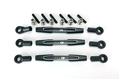 CEN Racing CKD0375 KAOS Panhard Bar & Sterring Tide Rod (57mm, CNC Aluminum, Black) DL-Series 3pcs